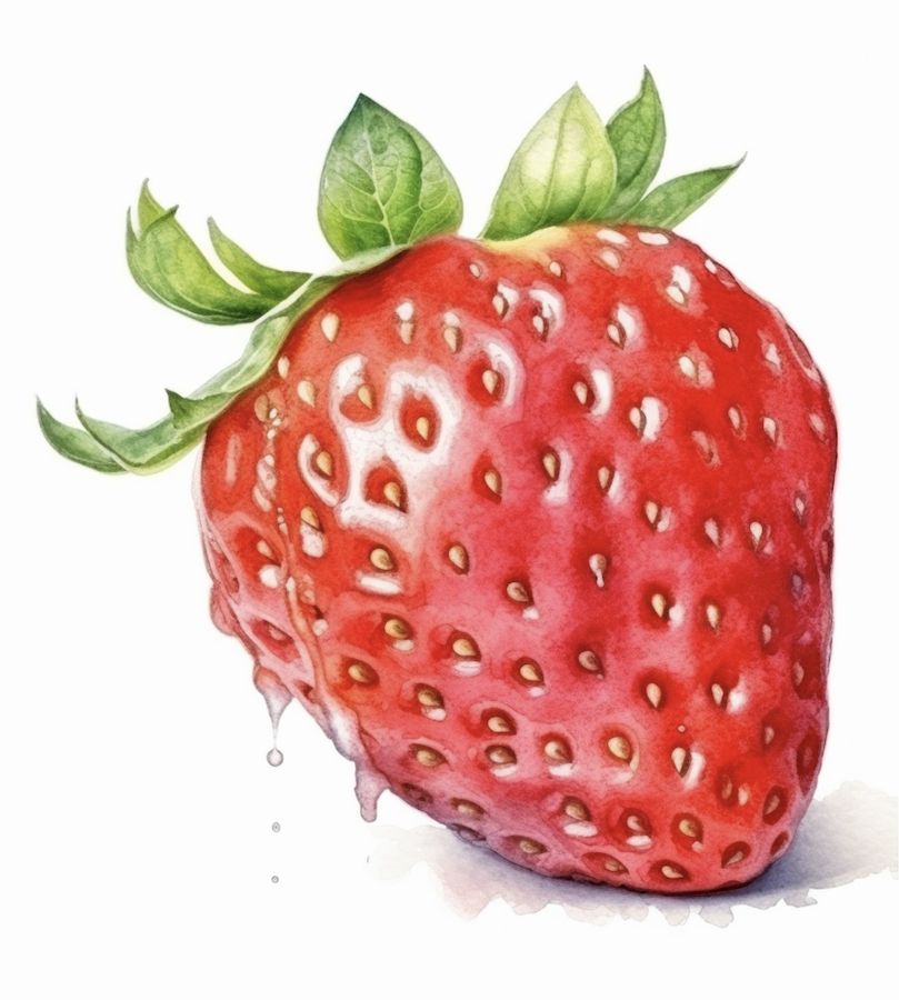erdbeere aquarell 02